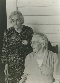 Black and white photograph, The Misses Howlett of Wickliffe, 1963