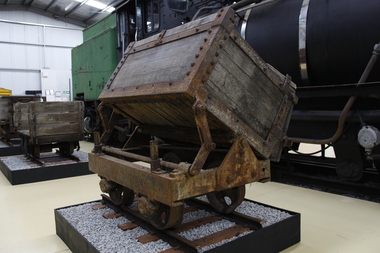 Side Tipping Timber Skip, circa 1900?