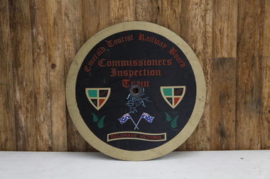 Locomotive Head Board - Commissioners Inspection Train, 1989
