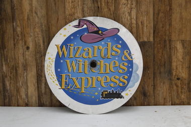 Locomotive Head Board - Wizards and Witches Express, 2001