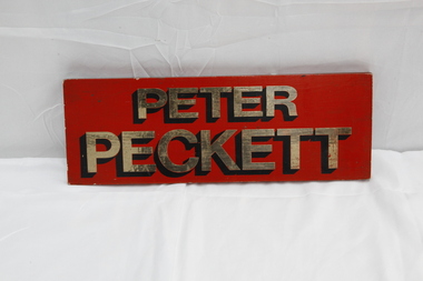 Peter Peckett Head Board, 1992