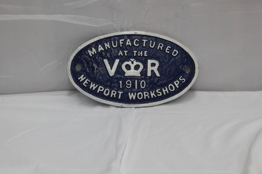 Builders Plate - Replica Victorian Railways Locomotive, 2010