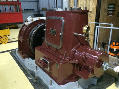 Allen Twin Cylinder Engine Driving A Brush Electrical Generator