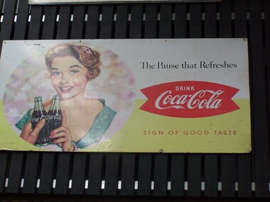 Carriage Sign - Coca-Cola Advertising