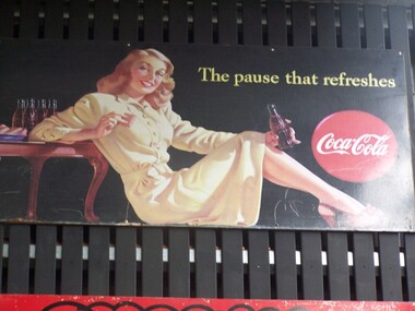Carriage Sign - Coca-Cola Advertising