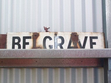 Station Sign - Belgrave