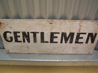 Station Toilet Gentlemen sign