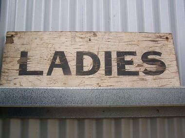 Station Toilet Ladies sign