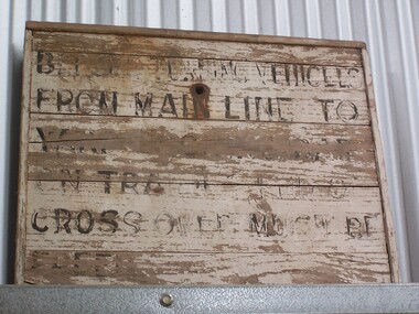 Sign - Railway Warning Notice