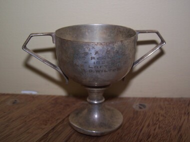 S.A.G.A Trophy Cup found at the Museum in the ground, circa 1929