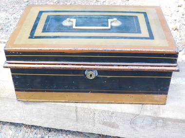 1920's Station Cash Box Tin - Hobbs & Co London, 1920's