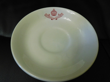 Victorian Railways Saucer Plate, May 1954     "5-54"  = "month-year"