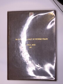 Publication, The Nutritional Quality Of Victorian Pollens (Lynne K. Muss), February 1987