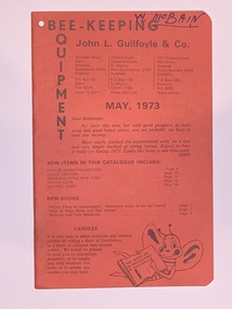 Publication, Bee-Keeping Equipment (John L Guilfoyle & Co.), May, 1973