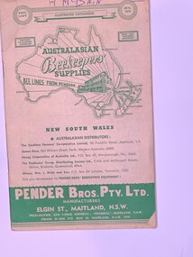 Publication, Australaiian Beekeepers' Supplies (Pender Bros Pty Ltd), August 1975