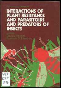 Publication, Boethel, D. J. & Eikenbary R. D, Interactions pf plant resistance and parasitoids and predators of insects (Boethel, D. J. & Eikenbary R. D.) Chichester, 1986, 1986