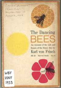 Publication, von Frisch, K, The dancing of bees: an account of the life and senses of the honey bee (von Frisch, K.), New York, 1953
