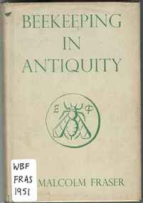Publication, Fraser, H. M, Beekeeping in antiquity (Fraser, H. M.), London, 1951