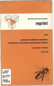Publication, Ruttner, F, Methods of breeding honeybees: intra-racial selection or inter-racial hybrids? (Ruttner, F.), London, 1968, 1968