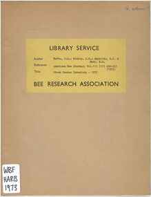 Publication, Harbo, J. R., Bishop, J. B., Reynolds, G. J. & Harp, E. R, Stock Center Inventory - 1973 (Harbo, J. R et al.), London, 1973, 1973