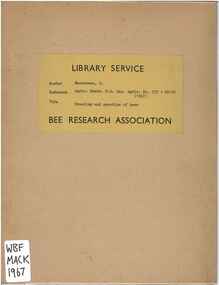 Publication, Mackensen, O, Breeding and genetics of bees (Mackensen, O.), London, 1967, 1967