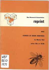 Publication, Reid, M, Storage of queen honeybees (Reid, M.), Gerrards Cross, 1975, 1975