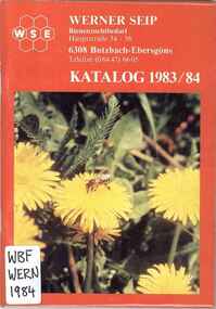Publication, Werner Seip, Katalog 1983/84 (Werner Seip), Butzbach, 1984, 1984