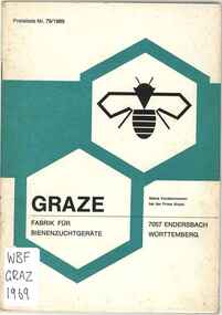 Publication, Chr. Graze Kg, Graze: fabrik für bienenzuchtgeräte (Chr. Graze Kg.), Weindstadt-Endersbach, 1969
