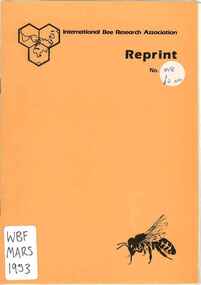 Publication, Marson, J. E, The preparation of Microslides of the honeybee (Marson, J. E.), 1953, 1953