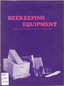 Publication, Connor, L. J, Beekeeping equipment (Connor, L. J.), 1975, 1975