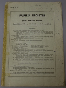 Booklet, Pupil's Register / State Primary School No 3584, Traralgon Grey Street /