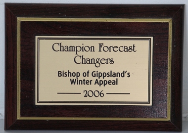 Plaque, Champion Forecast Changers