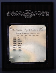 Plaque, House Debating Competition
