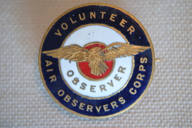 Enamelled Air Observers Corps Badge, Stokes, Estimated 1941-1945