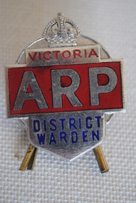 ARP Lapel Badge, C. Bentley Ltd, Estimated 1941-1945