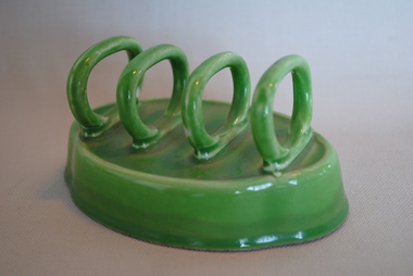 Toast Rack, Ceramic Toast Rack, Estimated 1930s