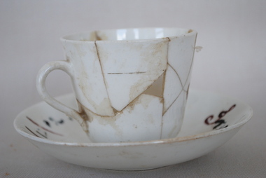 Cup and Saucer, Estimated pre 1902