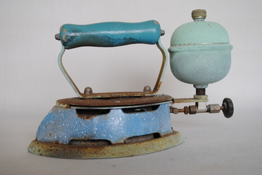 Clothes Iron, Coleman Lamp Stove Co Ltd, Spirit-fuelled Clothes Iron, Estimated circa 1936