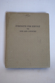 Book, Abingdon Cookesbury Press, Strength for Service to God and Country, 1942