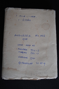 Map, Royal Australian Survey Corps, Anglesea, Victoria, 1954