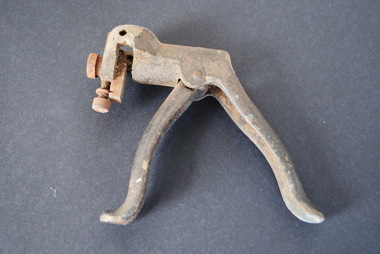 Saw Setting Tool - Atlas Brand, Atlas, Antique Vintage Pistol Grip Saw Setting Tool, Estimated 1920