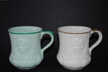 Queen Elizabeth II Coronation Souvenir Mugs, 1953