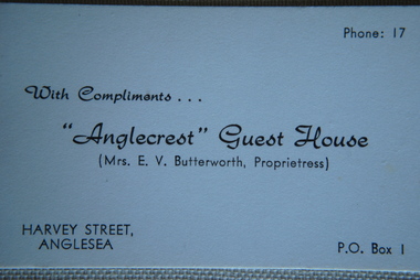 Business Cards, 1956-1963