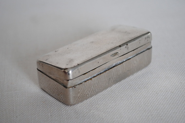 White metal box