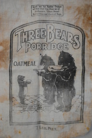 Three Bears Porridge Bag, Jas. F. McKenzie & Co, 1936