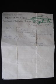 Letter, R.G.  Stevenson (Secretary), Pre-decimalisation