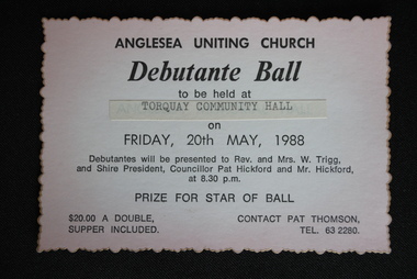 Ticket, May 1988
