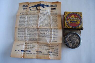 Goanna Salve, Estimated date 1910-1982