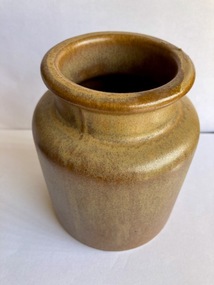 Ceramic - Vintage French Stoneware Mustard Pot, Armand Bizouard, 1940s