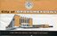 Printed booklet cover showing the “City of Broadmeadows” heading with council crest above. Below is an architectural illustration of the Broadmeadows Town Hall and Municipal Offices in orange, black, and white tones. The title “A New Town Hall Heralds a New Chapter in Our History” appears along the bottom. Handwritten marking “G25” is visible in the upper left.